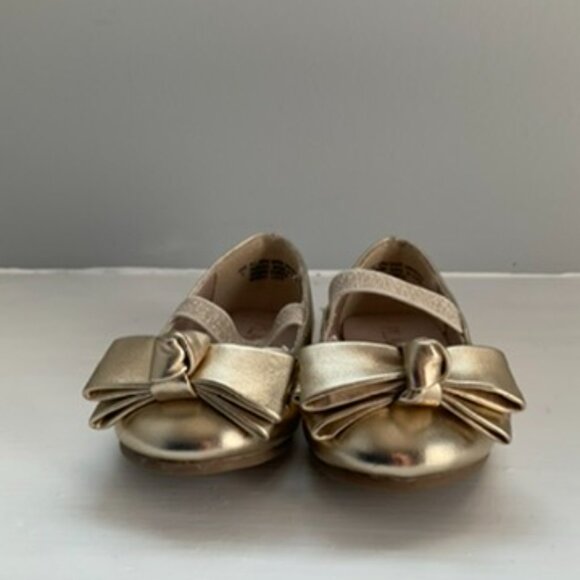 Toddler Ballet Gold Flats Size 4 - Picture 3 of 6